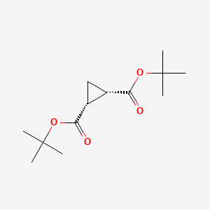 molecular formula C13H22O4 B14505458 Di-tert-butyl (1R,2S)-cyclopropane-1,2-dicarboxylate CAS No. 62873-49-8