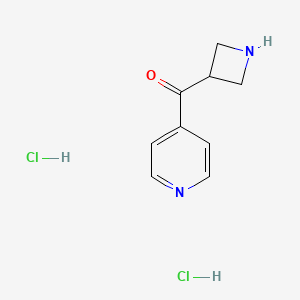 molecular formula C9H12Cl2N2O B1450548 Azetidin-3-yl(pyridin-4-yl)methanone dihydrochloride CAS No. 2098025-56-8