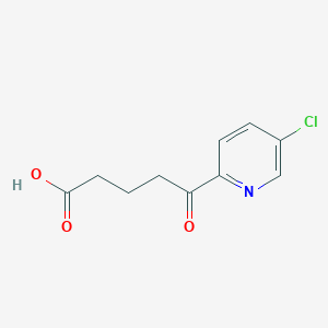 molecular formula C10H10ClNO3 B1450550 5-(5-氯吡啶-2-基)-5-氧代戊酸 CAS No. 1803611-25-7