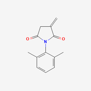 molecular formula C13H13NO2 B14505513 1-(2,6-Dimethylphenyl)-3-methylidenepyrrolidine-2,5-dione CAS No. 63233-86-3