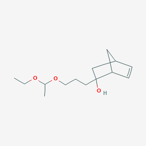 molecular formula C14H24O3 B14505547 Bicyclo[2.2.1]hept-5-en-2-ol, 2-[3-(1-ethoxyethoxy)propyl]- CAS No. 62873-11-4