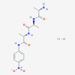 molecular formula C15H22ClN5O5 B1450556 H-Ala-Ala-Ala-Pna HCl CAS No. 50450-80-1