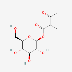 [(2S,3R,4S,5S,6R)-3,4,5-Trihydroxy-6-(hydroxymethyl)oxan-2-yl] 2-methyl-3-oxobutanoate