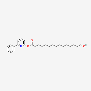 molecular formula C26H37NO3 B14505570 (6-phenylpyridin-2-yl) 15-hydroxypentadecanoate CAS No. 63362-09-4