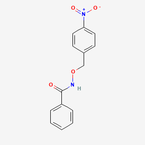 molecular formula C14H12N2O4 B14505581 Benzamide, N-[(4-nitrophenyl)methoxy]- CAS No. 64583-54-6