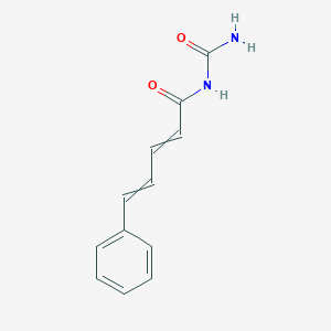 molecular formula C12H12N2O2 B14505595 N-Carbamoyl-5-phenylpenta-2,4-dienamide CAS No. 62879-68-9