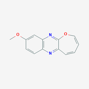 molecular formula C13H10N2O2 B14505617 Oxepino[2,3-b]quinoxaline, 9-methoxy- CAS No. 62911-82-4