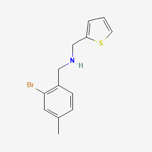 [(2-Bromo-4-methylphenyl)methyl](thiophen-2-ylmethyl)amine