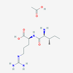 molecular formula C12H25N5O3 B1450564 L-isoleucyl-L-arginine CAS No. 55715-01-0
