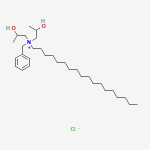 molecular formula C31H58ClNO2 B14505653 Benzylbis(2-hydroxypropyl)octadecylammonium chloride CAS No. 65059-92-9