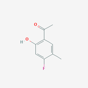 molecular formula C9H9FO2 B1450567 1-(4-Fluoro-2-hydroxy-5-methylphenyl)ethan-1-one CAS No. 1196202-75-1