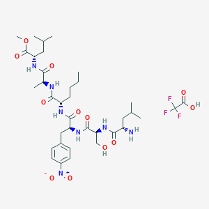 molecular formula C36H56F3N7O12 B1450568 LSF(NO2)-Nle-AL-Methyl Ester Trifluoroacetate CAS No. 99764-63-3