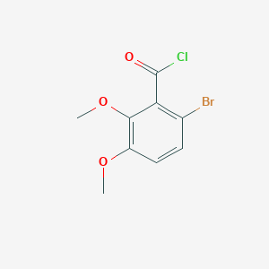molecular formula C9H8BrClO3 B14505696 Benzoyl chloride, 6-bromo-2,3-dimethoxy- CAS No. 64482-27-5