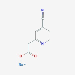 molecular formula C8H5N2NaO2 B1450572 Sodium 2-(4-cyanopyridin-2-yl)acetate CAS No. 1803611-61-1