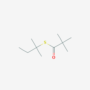 molecular formula C10H20OS B14505766 S-(2-Methylbutan-2-yl) 2,2-dimethylpropanethioate CAS No. 63528-33-6