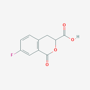 molecular formula C10H7FO4 B1450580 7-fluoro-1-oxo-3,4-dihydro-1H-2-benzopyran-3-carboxylic acid CAS No. 1601177-71-2