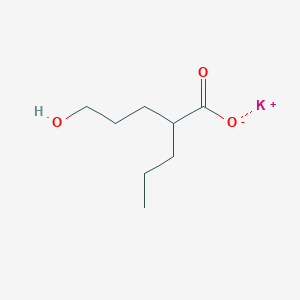 Potassium 5-hydroxy-2-propylpentanoate
