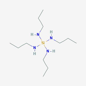 molecular formula C12H32N4Si B14505895 N,N',N'',N'''-Tetrapropylsilanetetramine CAS No. 63084-58-2