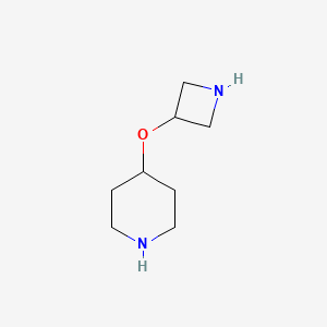 molecular formula C8H16N2O B1450590 4-(Azetidin-3-yloxy)piperidine CAS No. 1441004-41-6
