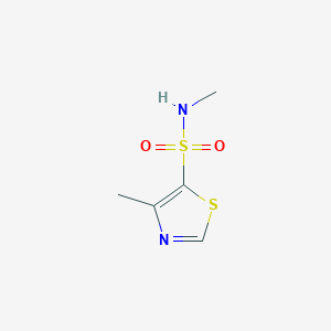 molecular formula C5H8N2O2S2 B1450597 N,4-Dimethyl-1,3-thiazole-5-sulfonamide CAS No. 1823927-61-2