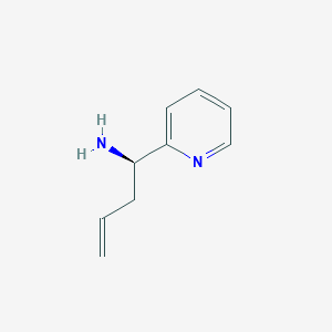 molecular formula C9H12N2 B145060 (R)-1-Pyridin-2-yl-but-3-enylamine CAS No. 138175-26-5
