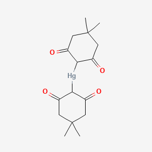 molecular formula C16H22HgO4 B14506015 Bis(4,4-dimethyl-2,6-dioxocyclohexyl)mercury CAS No. 64451-27-0