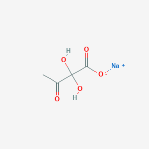 molecular formula C4H5NaO5 B14506030 Tartronic acid, methyl-, sodium salt CAS No. 64036-83-5