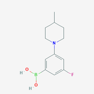 molecular formula C12H17BFNO2 B1450604 (3-Fluoro-5-(4-methylpiperidin-1-yl)phenyl)boronic acid CAS No. 1704074-44-1