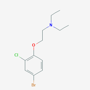 molecular formula C12H17BrClNO B1450605 2-(4-bromo-2-chlorophenoxy)-N,N-diethylethanamine CAS No. 1142945-00-3