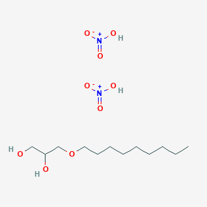 molecular formula C12H28N2O9 B14506069 Nitric acid;3-nonoxypropane-1,2-diol CAS No. 62908-49-0