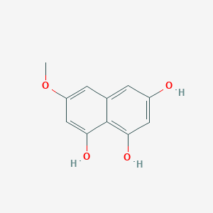 molecular formula C11H10O4 B14506079 6-Methoxynaphthalene-1,3,8-triol CAS No. 64954-46-7