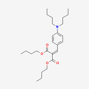 molecular formula C26H41NO4 B14506100 Dibutyl {[4-(dibutylamino)phenyl]methylidene}propanedioate CAS No. 63524-69-6