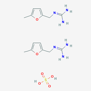 molecular formula C14H24N6O6S B1450611 双(N-[(5-甲基-2-呋喃基)甲基]-胍)硫酸 CAS No. 30263-43-5