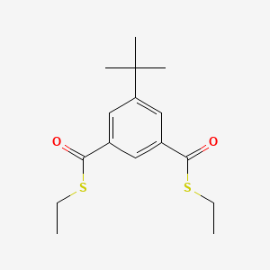 molecular formula C16H22O2S2 B14506135 S~1~,S~3~-Diethyl 5-tert-butylbenzene-1,3-dicarbothioate CAS No. 64148-48-7