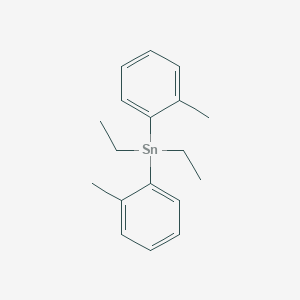 molecular formula C18H24Sn B14506137 Diethylbis(2-methylphenyl)stannane CAS No. 63400-52-2