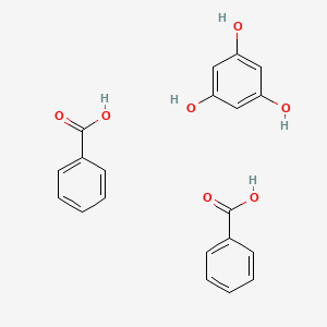 molecular formula C20H18O7 B14506183 benzene-1,3,5-triol;benzoic acid CAS No. 62939-02-0
