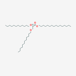 molecular formula C43H86O4 B14506205 Hexadecyl 2,3-bis(dodecyloxy)propanoate CAS No. 64713-55-9