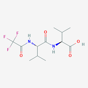 molecular formula C12H19F3N2O4 B14506236 N-(Trifluoroacetyl)-L-valyl-L-valine CAS No. 64577-56-6