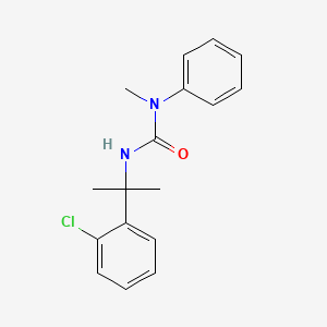 molecular formula C17H19ClN2O B14506248 N'-[2-(2-Chlorophenyl)propan-2-yl]-N-methyl-N-phenylurea CAS No. 64822-89-5