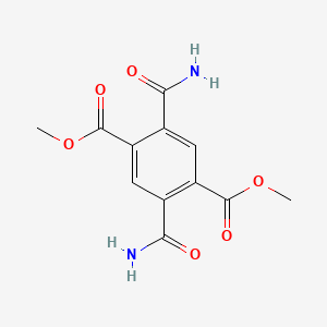 molecular formula C12H12N2O6 B14506262 Dimethyl 2,5-dicarbamoylbenzene-1,4-dicarboxylate CAS No. 63037-42-3