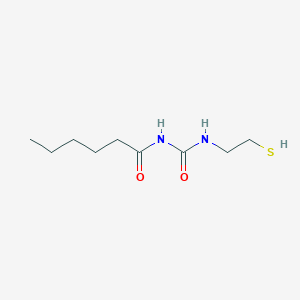 molecular formula C9H18N2O2S B14506289 N-[(2-Sulfanylethyl)carbamoyl]hexanamide CAS No. 64847-73-0