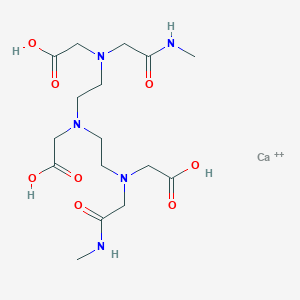 molecular formula C16H27CaN5O8 B145063 Calcium;2-[bis[2-[carboxymethyl-[2-(methylamino)-2-oxoethyl]amino]ethyl]amino]acetic acid CAS No. 128326-81-8