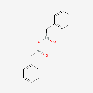 molecular formula C14H14O3Sn2 B14506308 Dibenzyldistannoxane-1,3-dione CAS No. 63257-15-8