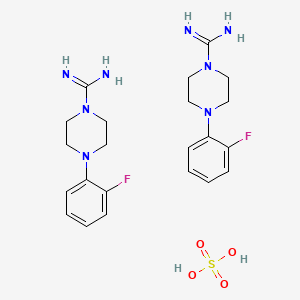 Bis(4-(2-fluorophenyl)piperazine-1-carboximidamide); sulfuric acid