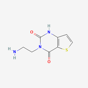 molecular formula C8H9N3O2S B1450633 3-(2-aminoethyl)thieno[3,2-d]pyrimidine-2,4(1H,3H)-dione CAS No. 1934800-66-4