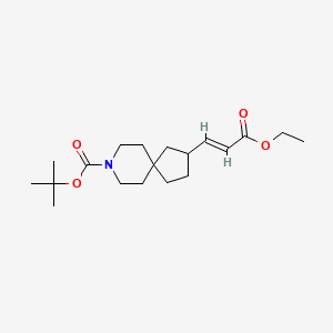 (E)-tert-Butyl 2-(3-ethoxy-3-oxoprop-1-en-1-yl)-8-azaspiro[4.5]decane-8-carboxylate
