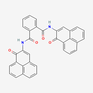 molecular formula C34H20N2O4 B14506357 N~1~,N~2~-Bis(1-oxo-1H-phenalen-2-yl)benzene-1,2-dicarboxamide CAS No. 64636-16-4