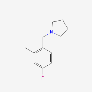 1-[(4-Fluoro-2-methylphenyl)methyl]pyrrolidine