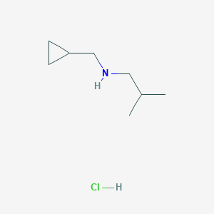molecular formula C8H18ClN B1450641 Cyclopropylmethylisobutylamine hydrochloride CAS No. 1668573-94-1