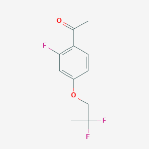 1-[4-(2,2-Difluoropropoxy)-2-fluorophenyl]-ethanone